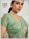 Kaaya Verve By Sethnic Lifestyle Chiffon Velvet Party Wear Saree Wholesale Online
